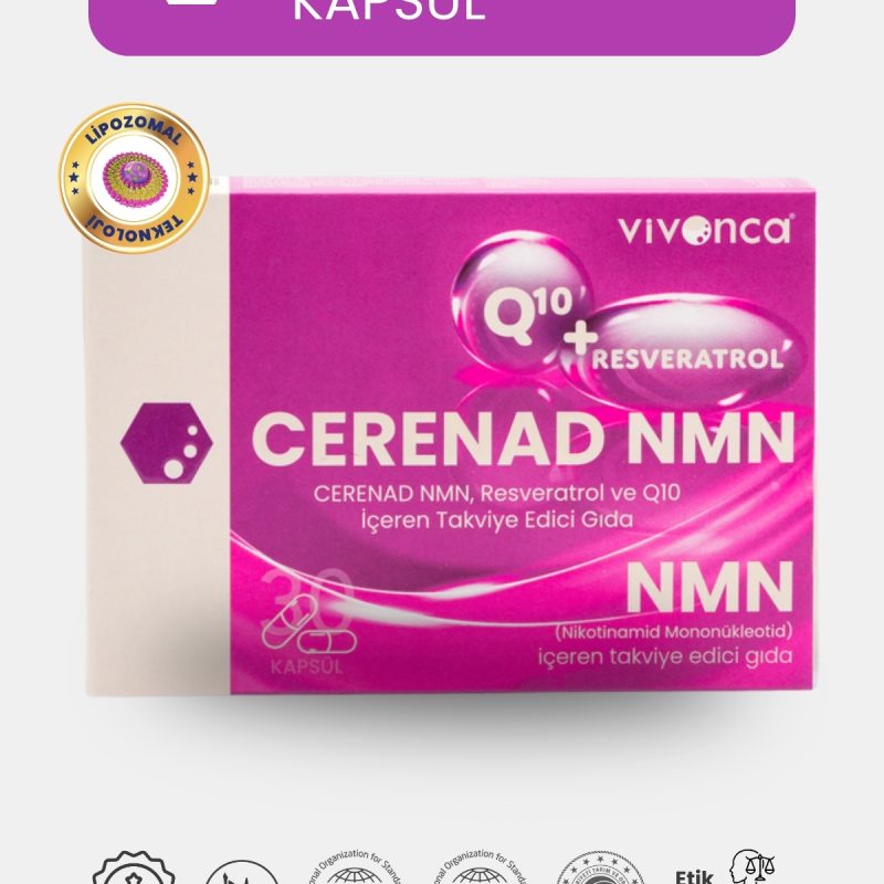 Cerenad Liposomal Dietary Supplement Containing Nmn, Resveratrol, Coq10, Zinc And Vitamin C